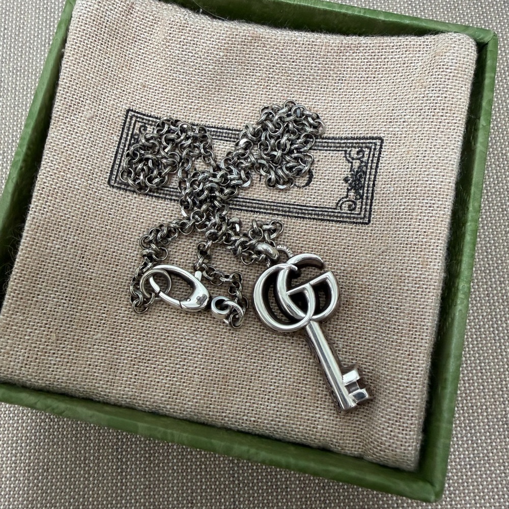 Gucci GG Marmont key pendant necklace